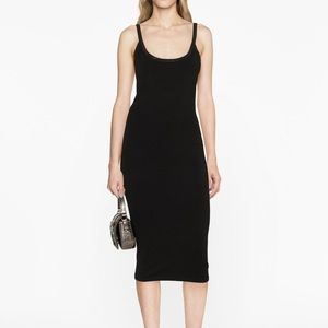 ALEXANDER WANG CRYSTAL EMBELLISHED JERSEY DRESS